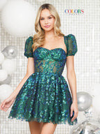 Colors Dress Homcoming 3329 - Deep Green