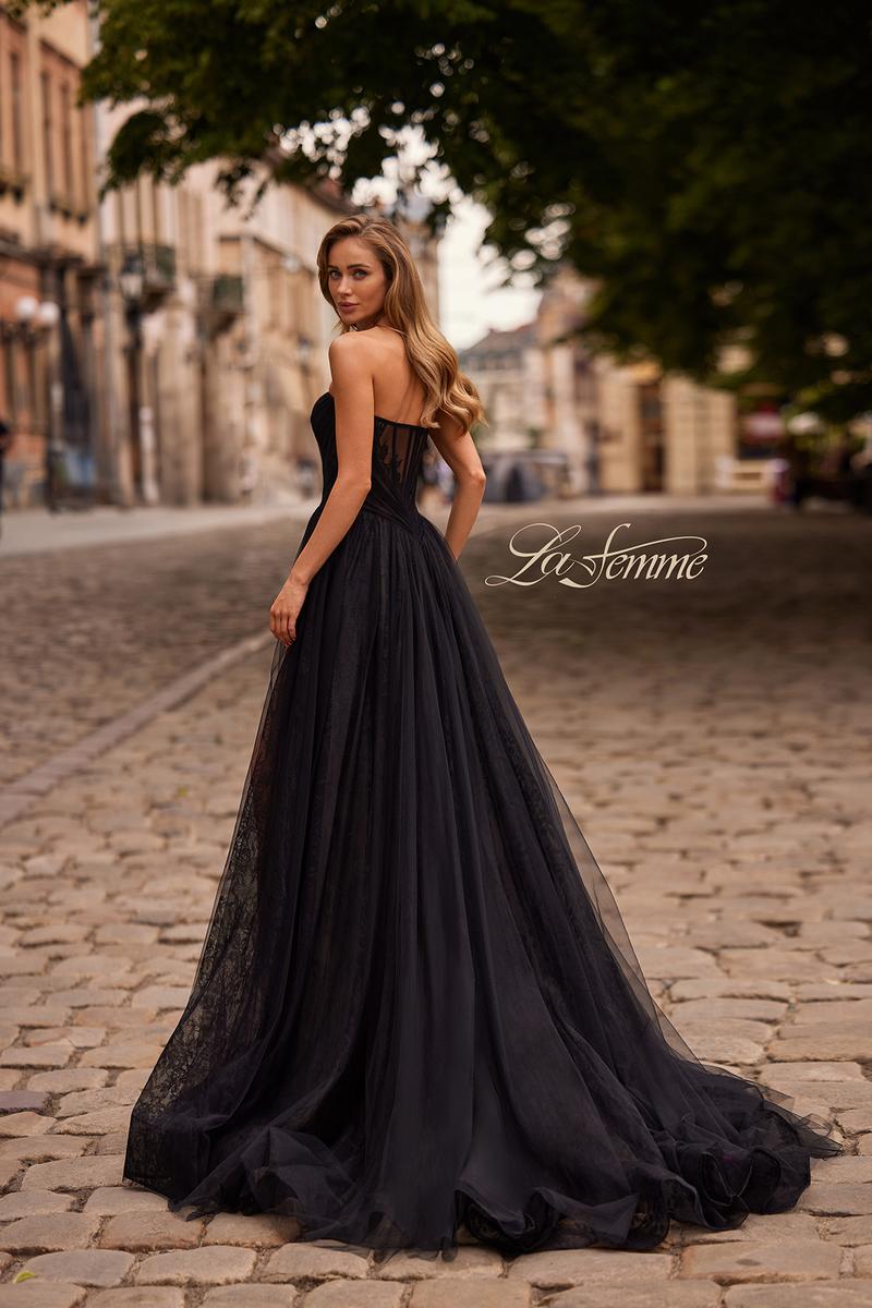 La Femme Dress 33307 - Black