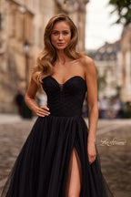 La Femme Dress 33307 - Black