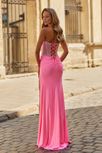 La Femme Dress 33355 - Bubblegum Pink