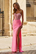 La Femme Dress 33355 - Bubblegum Pink