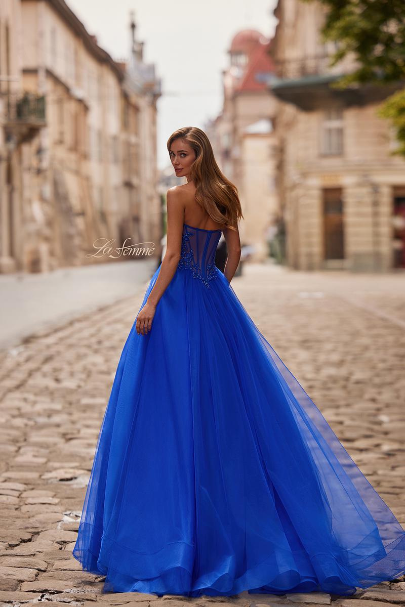 La Femme Dress 33363 - Royal Blue