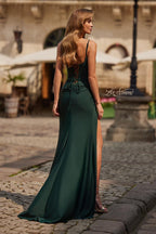 La Femme Dress 33365 - Dark Emerald