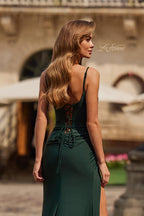 La Femme Dress 33365 - Dark Emerald