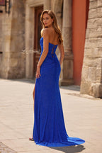 La Femme Dress 33383 - Royal Blue