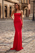 La Femme Dress 33403 - Red