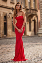 La Femme Dress 33403 - Red