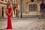 La Femme Dress 33403 - Red
