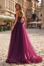 La Femme Dress 33410 - Dark Berry