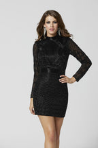 Primavera Couture Short Dress 3341 - Black