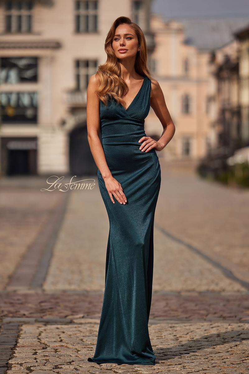 La Femme Dress 33425 - Dark Teal