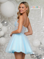 Colors Dress Homcoming 3342 - Light Blue