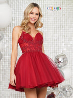 Colors Dress Homcoming 3342 - Wine