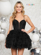Colors Dress Homcoming 3343 - Black