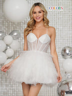 Colors Dress Homcoming 3343 - Off White