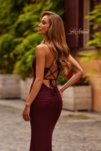 La Femme Dress 33489 - Wine