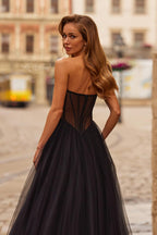 La Femme Dress 33491 - Black