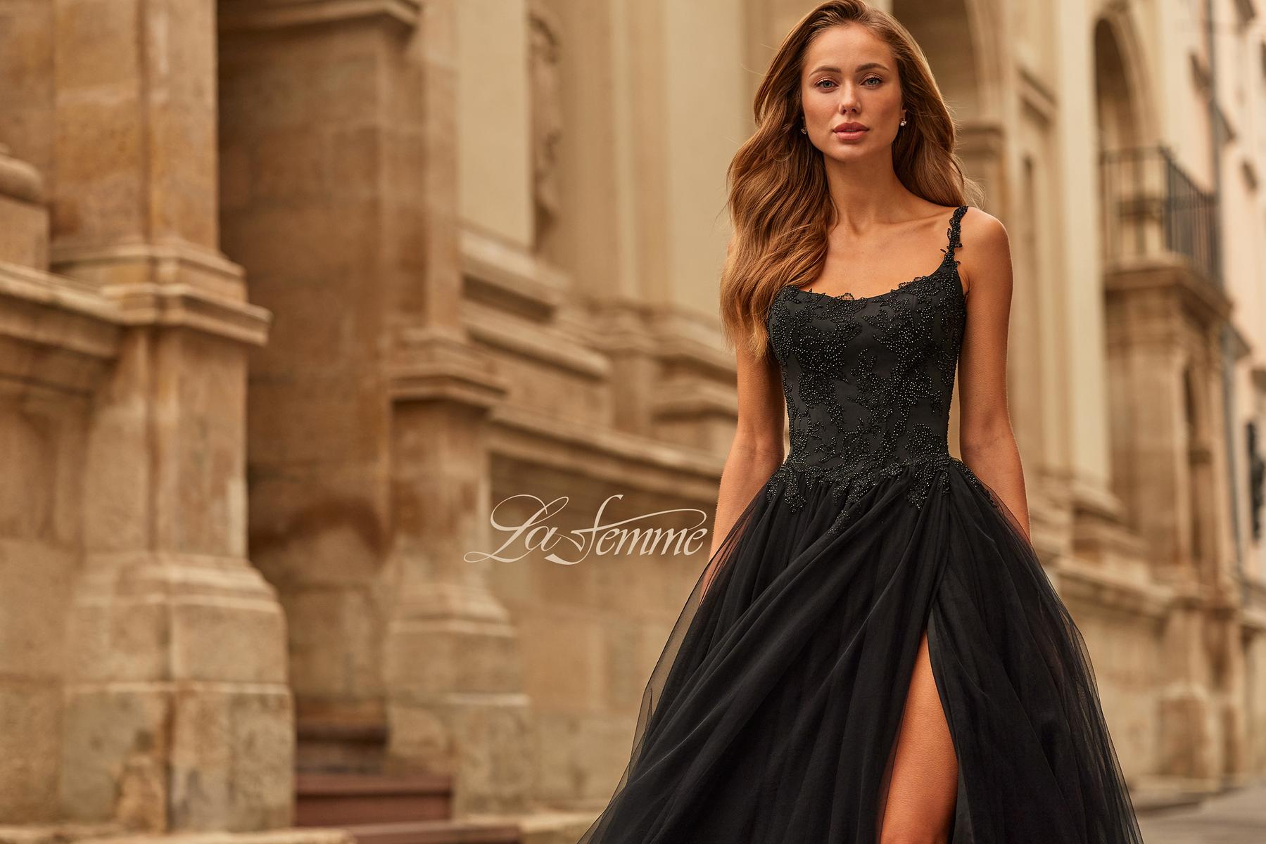 La Femme Prom 33499 - Black