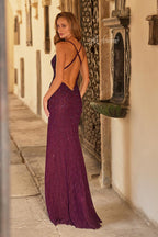 La Femme Dress 33512 - Dark Berry