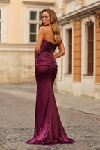 La Femme Dress 33531 - Dark Berry