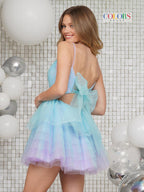 Colors Dress Homcoming 3359 - Pink Orange