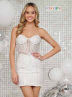Colors Dress Homcoming 3364 - Off White