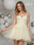 Colors Dress Homcoming 3367 - Light Yellow