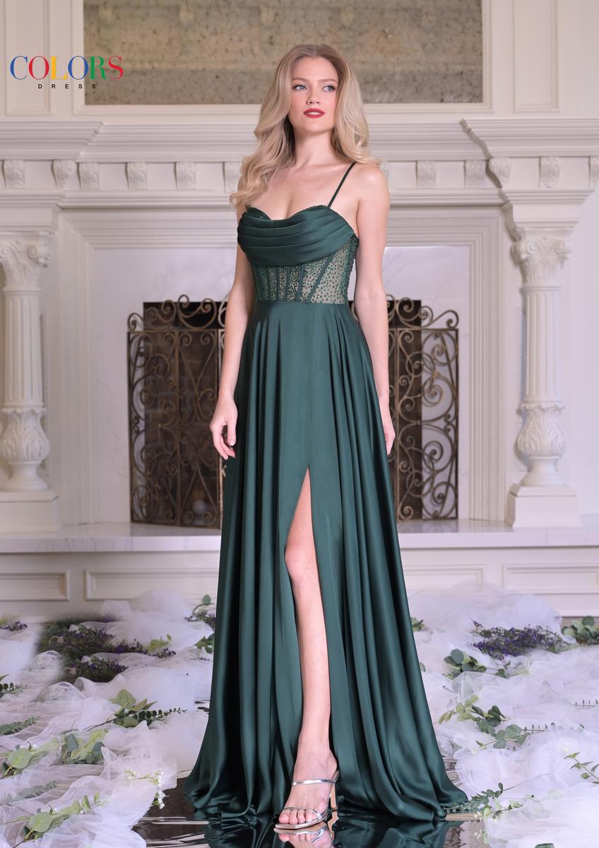 Colors Dress Dress 3431 - Deep Green