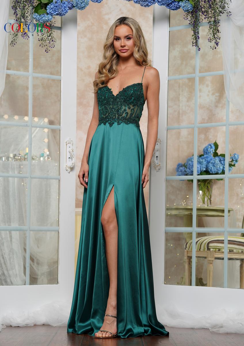 Colors Dress Dress 3436 - Deep Green