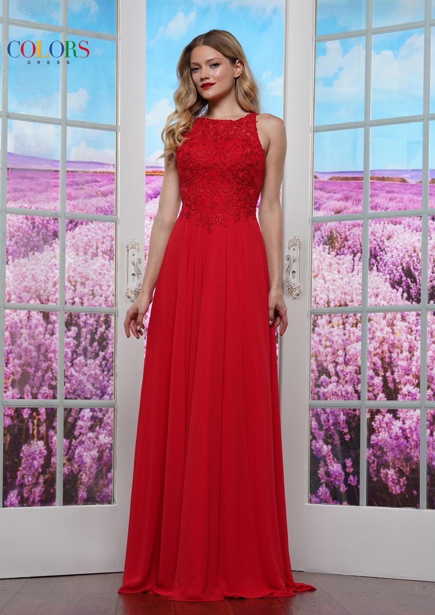 Colors Dress Dress 3440 - Red
