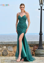 Colors Dress Dress 3453 - Deep Green