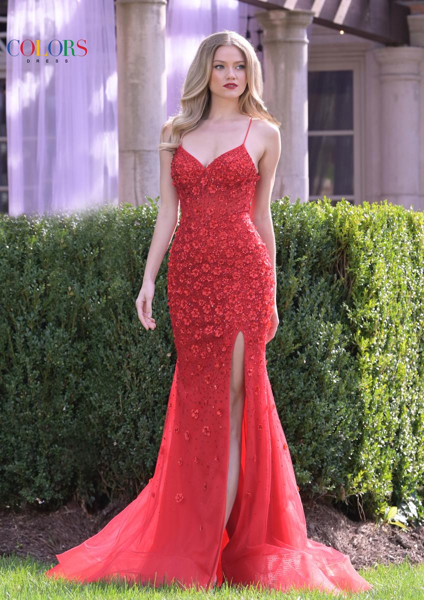 Colors Dress Dress 3453 - Red