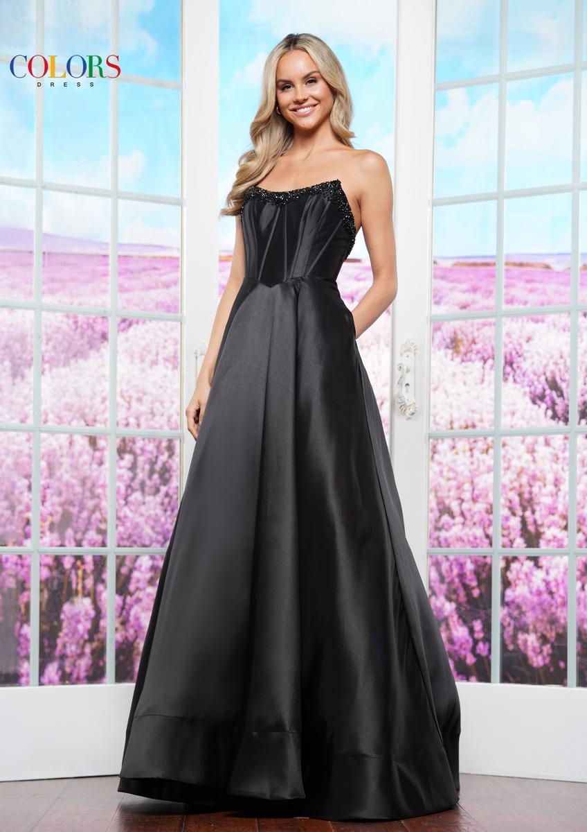 Colors Dress Dress 3478 - Black