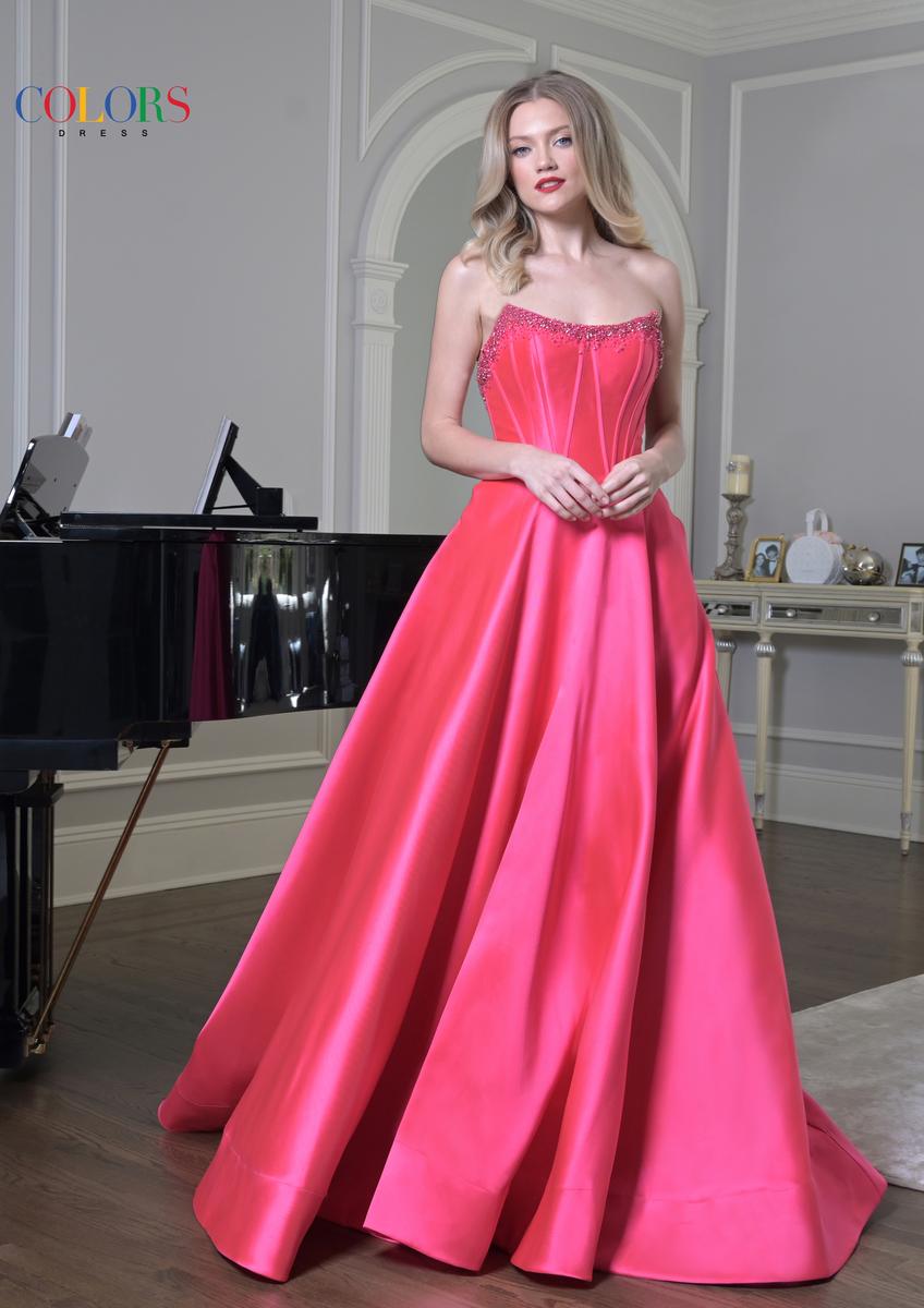 Colors Dress Dress 3478 - Hot Pink