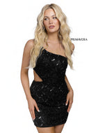 Primavera Couture Short Dress 3504 - Black