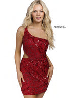 Primavera Couture Short Dress 3504 - Red