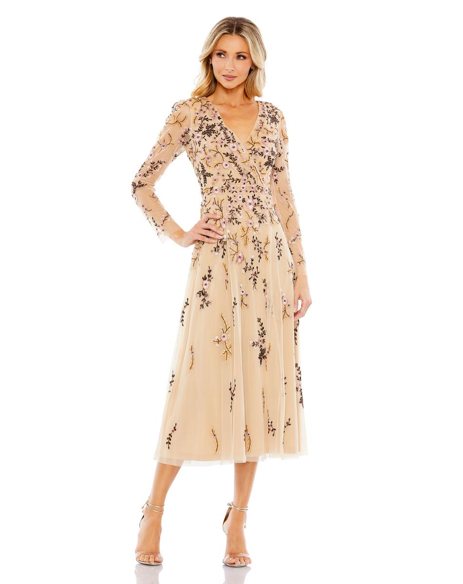 Cocktail by Mac Duggal Dress 35103 - Latte