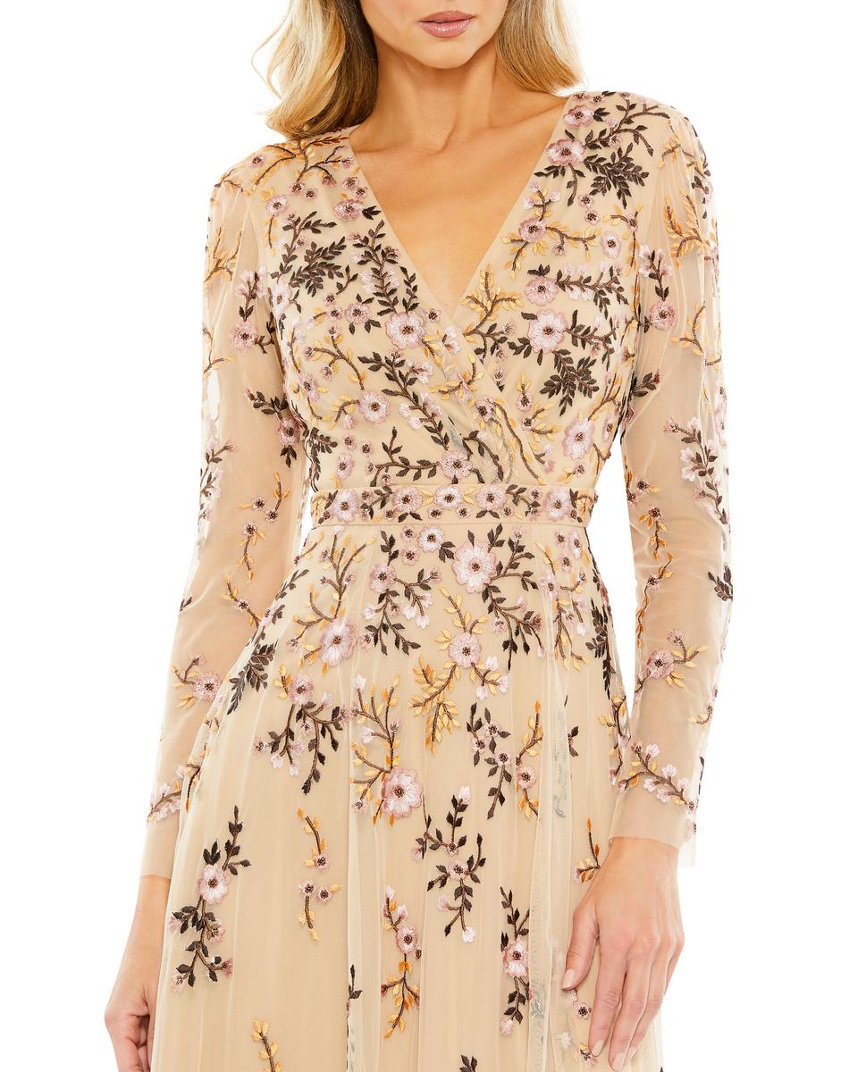 Cocktail by Mac Duggal Dress 35103 - Latte