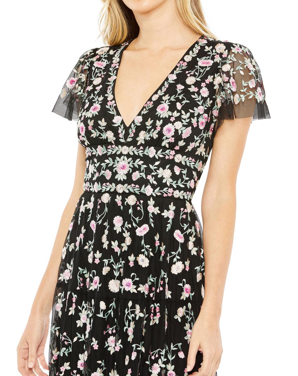 Cocktail by Mac Duggal Dress 35104 - Black Multi