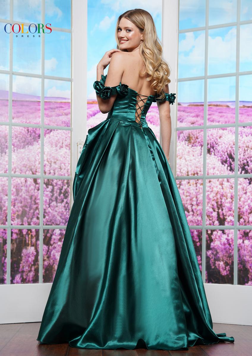Colors Dress Dress 3521 - Deep Green