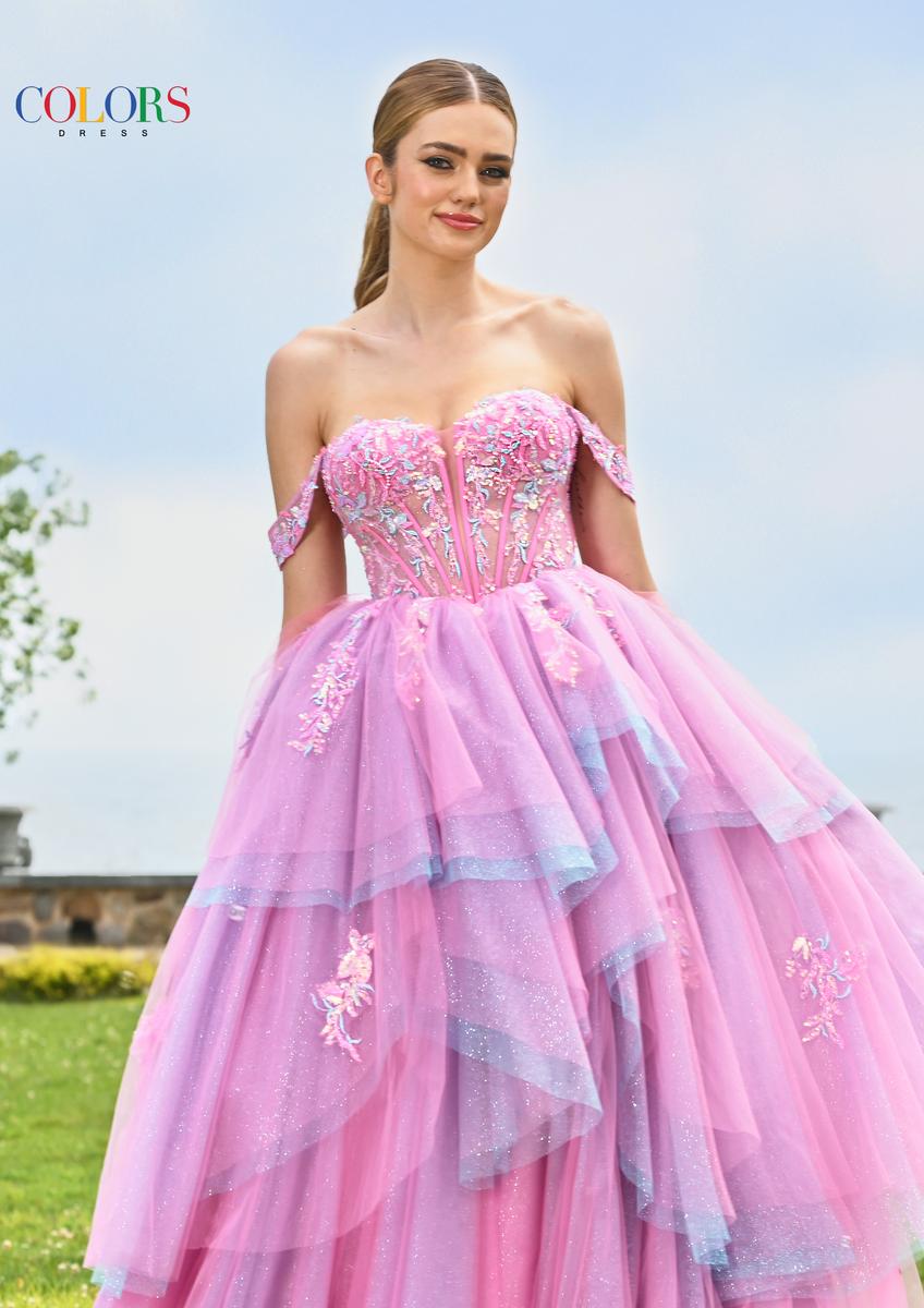 Colors Dress Dress 3534 - Hot Pink