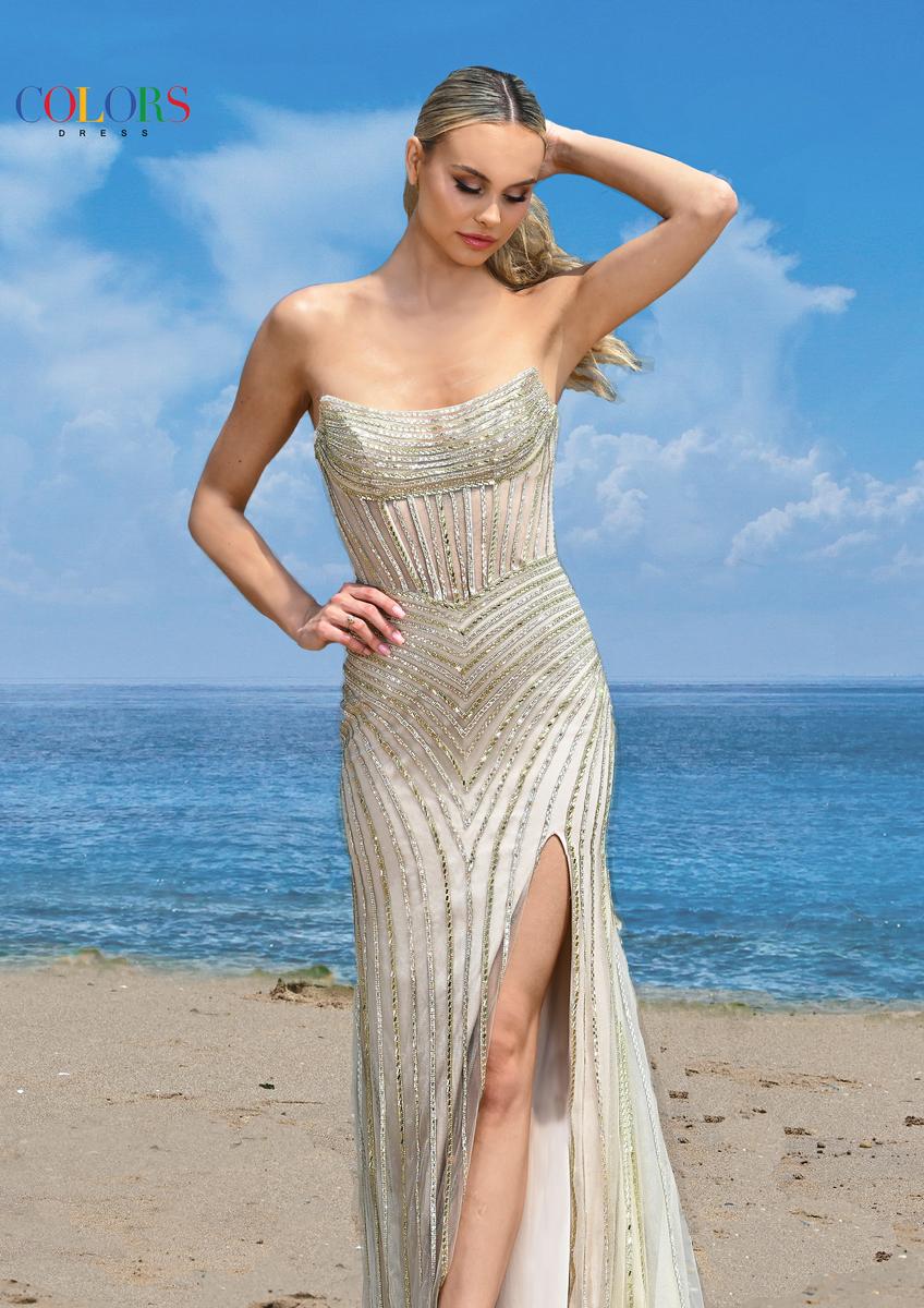 Colors Dress Dress 3568 - Light Gold