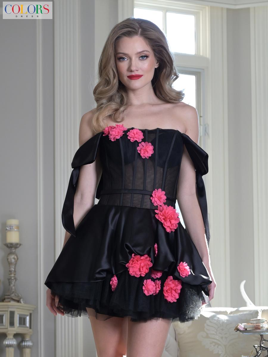 Colors Dress Dress 3638 - Black Black