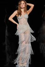 Jovani Signature Collection 36423 - Nude/Silver