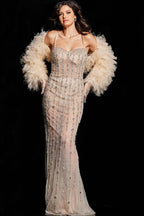 Jovani Signature Collection 36510 - Nude/Silver