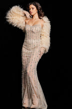 Jovani Signature Collection 36510 - Nude/Silver