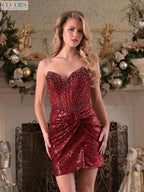 Colors Dress Dress 3651 - Wine