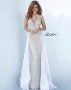 Jovani Signature Collection 3698 - Nude/Off White