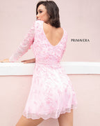Primavera Couture Short Dress 3716 - Pink