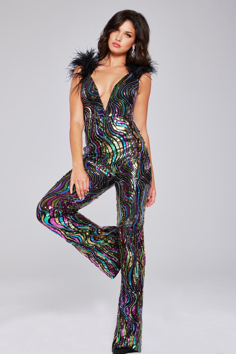 Jovani Contemporary 37276 - Multi/Black